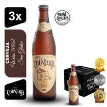 Cerveja Weiss Cervejaria Louvada 500ml Kit 3 unidades Sem Glúten Cerveja Weiss Cervejaria Louvada 500ml Kit 3 unidades Sem Glúten