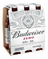 Cerveja Zero Budweiser Long Neck 330ml 6 Pack