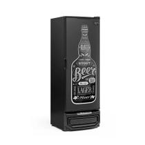 Cervejeira 410 Litros Porta Cega com Adesivo GRBA-400 PR Gelopar Preta 220v