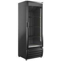 Cervejeira 500L Braslar Preta Expositor de Bebidas, Porta de Vidro, Baixo Consumo trica