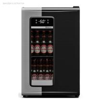 Cervejeira 95 Litros GRB-100 PR Porta com Visor Preta 127v Gelopar