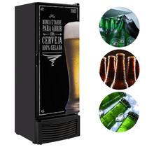Cervejeira Conservador Vertical 402 L VCFC402 Porta Cega Expositor Fricon