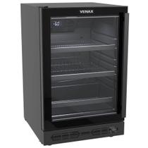 Cervejeira de Embutir Venax Top Light In 100L Preto Fosco Led Branco Porta Invertida de Vidro 127V Cervejeira de Embutir Venax Top Light In 100L Preto Fosco Led Branco Porta Invertida de Vidro 127V