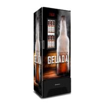 Cervejeira e Expositor Vertical Metalfrio VN50AF 572L Porta com Visor Adesivada Cerveja Gelada Optima 127V