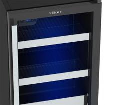 Cervejeira/Expositor Vertical 82L Blue Light 100 1 Porta Venax