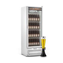 Cervejeira Expositora Porta Vidro 410L GRBA-40PV BR Branca 220V Com Chopeira 3,5L - Gelopar