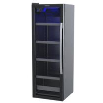Cervejeira Expositora Venax Porta Invertida Blue Light 209L Preto