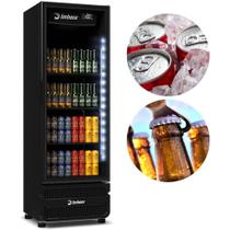 Cervejeira Full Black Refrigerador Porta De Vidro 569 L CCV355 Com LED Imbera