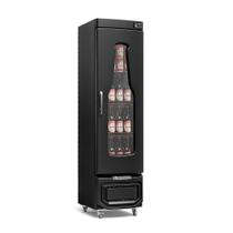 Cervejeira GRB-23EC PR All Black 230L Carenada c/ Porta de Vidro Duplo Temperado Aquecido e Condensador Estático Silencioso - Gelopar