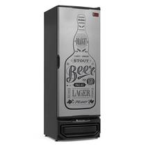Cervejeira GRBA-400 GW Porta Cega em Aço Tipo Inox Adesivado Frost Free Capacidade 410 L Gelopar