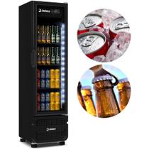 Cervejeira Imbera Vertical Full Black LED 229 Litros -6C +2C Porta De Vidro Frost Free
