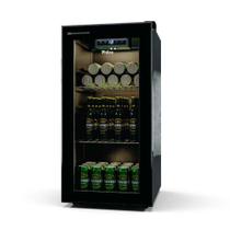 Cervejeira Porta De Vidro Philco 91 Litros 3 em 1 Display Digital PCV142P Preta 220v