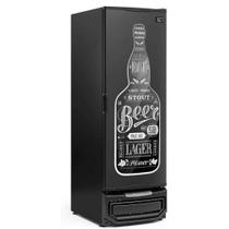 Cervejeira Refrigerador Vertical Gelopar GCB-57 PR Porta Cega 578L Em Aço Preto 220v