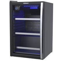 Cervejeira Venax Blue Light 100 Litros Porta Invertida Preto Fosco 220V 19920 - VENAX ELETRODOMESTICOS LTDA