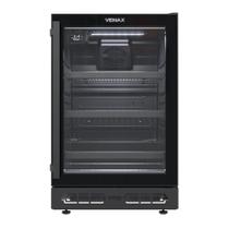 Cervejeira Venax Top Light In 100 82l com Opção de Embutir 34 Garrafas Preto Fosco 127v