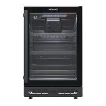 Cervejeira Venax Top Light In 100 82L Com Opção De Embutir 34 Garrafas Preto Fosco 127V