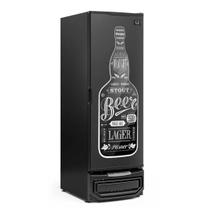 Cervejeira Vertical Gelopar 570 Litros Gcb-57 Preta Porta Cega Adesivada 220v