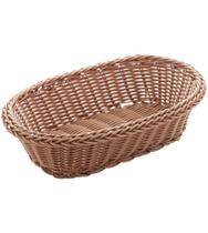 Cesta 24,7cm X 16,7cm X 7,6cm De Rattan Plástico Oval Cesta 24,7cm X 16,7cm X 7,6cm De Rattan Plástico Oval