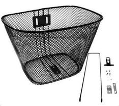 Cesta 26 oval media aco preta c/sup. c/haste