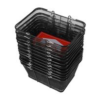 Cesta AngelcityCC 12 unidades 40 31 18 cm Preto Metal Cesta AngelcityCC 12 unidades 40 31 18 cm Preto Metal