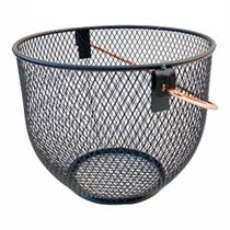 Cesta aramada preta c/ alca rose gold (preto) p Cesta aramada preta c/ alca rose gold (preto) p