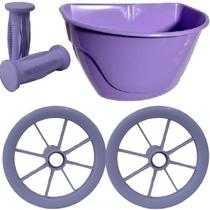 Cesta Aro 12 Punho E Rodinha Avulsa Para Bicicleta Nathor Cestinha
