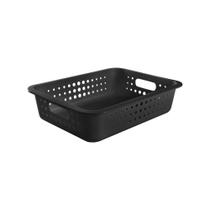 Cesta Baixa Organizadora Preto 9L Ou