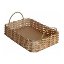 Cesta bandeja sintetica linux retangular banana 40x28x9cm