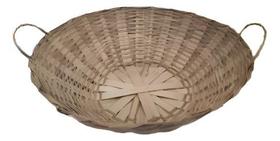 Cesta Bandejão Balaio De Bambu Artesanal Vime Palha 60cm G Cesta Bandejão Balaio De Bambu Artesanal Vime Palha 60cm G