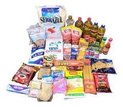 Cesta Básica Completa Grande Com Alimentos Total 40 Itens