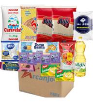 Cesta Básica De Alimentos Tamanho Econômico Doações 17 itens