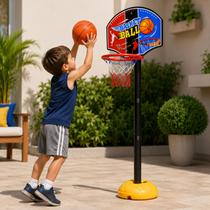 Cesta Basquete Kit Bola Rede Bomba de Ar Grande Menino Jogo Cesta Basquete Kit Bola Rede Bomba de Ar Grande Menino Jogo