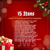 Cesta Bauducco Feliz Natal Com 15 Itens Panettone Presente