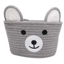 CESTA BEAR 22x22x14 CM CINZA POLIESTER LYOR CESTA BEAR 22x22x14 CM CINZA POLIESTER LYOR