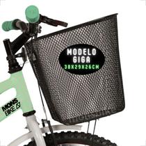 Cesta Bike Cestão Bicicleta Gigante Aro 26 Mtb Aramada Preta Reforçada Grande