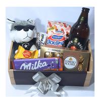 Cesta Botafogo Chocolates Urso Cerveja Milka Presente Cesta Botafogo Chocolates Urso Cerveja Milka Presente