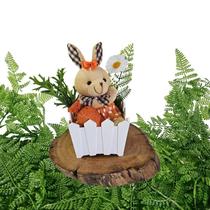 Cesta Branca 1 Coelho Poá A02 Páscoa Cesta Branca 1 Coelho Poá A02 Páscoa