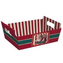 Cesta Cartao Noel - Tamanho M 22x15x9 Cromus Natal Cesta Cartao Noel - Tamanho M 22x15x9 Cromus Natal