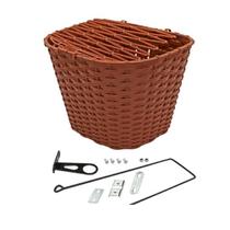 Cesta Cestinha Bicicleta Reforçada Retrô Vintage Marrom Cesta Cestinha Bicicleta Reforçada Retrô Vintage Marrom