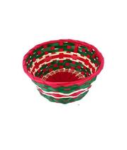 Cesta Cestinha de Bambu Redonda Colorida 20x9,5 cm Cesta Cestinha de Bambu Redonda Colorida 20x9,5 cm