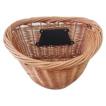 Cesta Cestinha de Vime para Bicicleta Retrô Vintage com Engate Universal