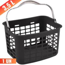 Cesta Cestinha Plástica Supermercado c/ Alça 3,5 Litros Cesta Cestinha Plástica Supermercado c/ Alça 3,5 Litros