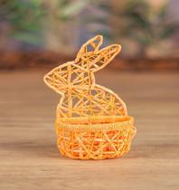 Cesta coelho laranja 21cm