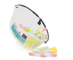 Cesta com Alça + 24 Prendedores de Plástico Colors 23X12X11CM