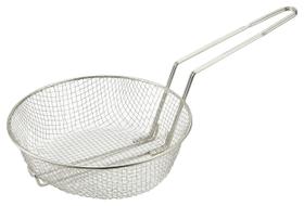Cesta culinária Winco de malha média de níquel de 20 cm de diâmetro Cesta culinária Winco de malha média de níquel de 20 cm de diâmetro