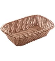 Cesta De 25cm X 18,1cm X 6,8cm Rattan Plástico Retangular