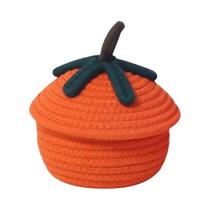 Cesta De Abóbora De Halloween Com Tampa À Prova De Poeira, Decoração Sazonal, Organizador Doméstico,