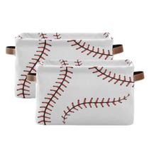 Cesta de armazenamento AUUXVA Baseball Stitches for Sport