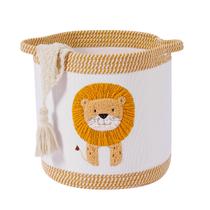 Cesta de armazenamento de brinquedos Tidelit Lion Cotton Rope 30x30 cm Cesta de armazenamento de brinquedos Tidelit Lion Cotton Rope 30x30 cm