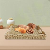 Cesta De Armazenamento De Cozinha Em Fibra Natural Tecida, Tamanho Compacto, Organizador De Mesa Cesta De Armazenamento De Cozinha Em Fibra Natural Tecida, Tamanho Compacto, Organizador De Mesa